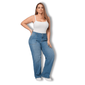 Jeans Wide Leg Talla Grande Mujer – Diseño Colombiano /P22107834