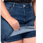 Falda-Short Talla Grande Azul Medio –  P17091169 - Imagen 3