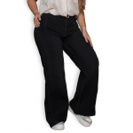 Jeans Wide Leg Negro Talla Grande – P22107137 - Imagen 3