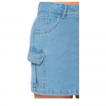 Mini Falda Cargo Azul Claro - T17035155 - Imagen 3