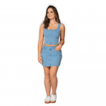 Mini Falda Cargo Azul Claro - T17035155 - Imagen 4