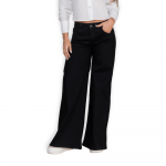 Jeans Palazzo Negro Tiro Alto –  T22077134 - Imagen 2