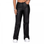 Pantalón Efecto Cuero Bota Recta – Cómodo y Power ✨ T29036272 - Imagen 2