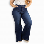 Jeans Wide Leg Talla Grande Azul Oscuro Elegance - P22107098 - Imagen 2